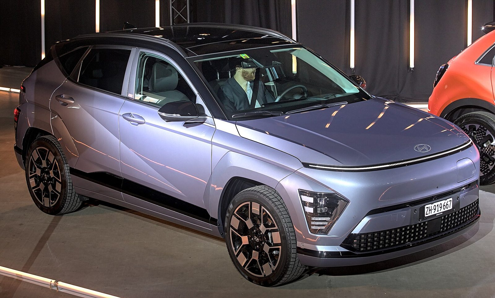 Hyundai Kona Electric — photo by Alexander-93, CC BY-SA 4.0, via Wikimedia Commons